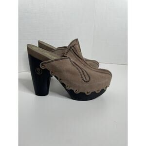 Flogg DIana Womens Suede Platform Clog Size 6.5